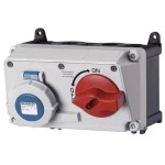 Mennekes 7633 Wanddose DUO 32A 4p 9h 230V IP67 