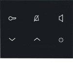 Elcom Innenstation Audio 2D schwarz glänzend TOUCH REA125Y 