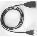 Bachmann 233.185 Euro-Verlängerung PVC 3 Meter schwarz 