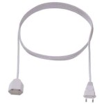 Bachmann 233.284 Euro-Verlängerung PVC 2 Meter weiß 