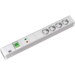 Bachmann 331.0202 19 Zoll Steckdosenleiste 4-fach Gerätevollschutz 