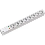 Bachmann 333.404 19 Zoll Steckdosenleiste 8-fach Schutzkontakt alu 