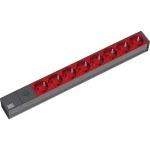 Bachmann 333.538 19 Zoll Steckdosenleiste 8-fach 1HE mit Feinsilbercherung 
