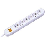 Bachmann 381.252K Tischsteckdose 6-fach 5 Meter weiß 