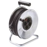 Bachmann 396.182 Stahlblechkabeltrommel 4-fach mit Thermoschalter 