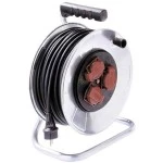 Bachmann 396.187 Stahlblechkabeltrommel 3-fach mit Thermoschalter 