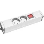 Bachmann 509.002 Steckdosenleiste 2x Schutzkontakt 1HE 