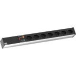 Bachmann 800.1258 Steckdosenleiste 482,6mm(19Z) 7xCH T23 3 Meter 