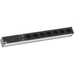 Bachmann 800.1260 Steckdosenleiste 482,6mm(19Z) 7xCH T13 2 Meter 