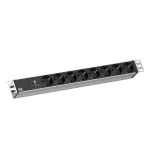 Bachmann 800.3932 Steckdosenleiste 19Z 1HE 8xCEE7/3 