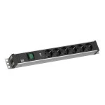 Bachmann 800.3937 Steckdosenleiste 19Z 1 5HE 6xCEE7/3 
