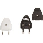 Bachmann 900.002 Euroflachstecker schwarz mit Schraubanschluss 