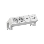 Bachmann 902.3207 Steckdosenleiste DESK2 white 2xUTE 