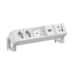 Bachmann 902.3221 Steckdosenleiste DESK2 white 2xCH 