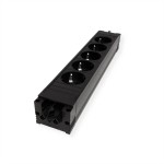Bachmann 906.18821 Steckdosenleiste 5-fach schwarz STEP BASE 