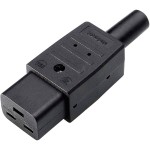 Bachmann 915.174 Kaltgerätedose C19 schwarz 16A/250VAC,65 Grad 