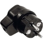 Bachmann 919.171 Vollgummi-Winkelstecker schwarz 