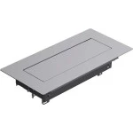 Bachmann 925.800 Einbaurahmen 4-fach RAL9006 silber-gr 