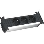 Bachmann 927.003 KAPSA Steckdosenleiste 3xUTE schwarz Strom 2 Meter 