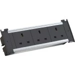 Bachmann 927.006 KAPSA Steckdosenleiste 3xUK 13A Strom 2 Meter UK 