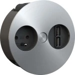 Bachmann 931.032 TWIST Steckdosenleiste Edelstahl-Optik 