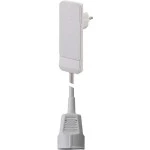 Bachmann 933.006 Schutzkontakt-Flachstecker weiß 1,5 Meter Leitung und Kuppl. 