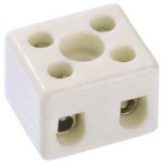 Bachmann 950.002 Porzellanklemme weiß bis 2,50mm² 2-polig 