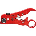 Knipex 166006SB Abisolierwerkzeug für Koax 125mm 