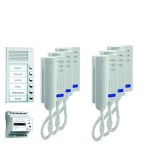 TCS PPA06-EN/02 audio:pack AP für 6 Wohneinheiten mit Außenstation PAK 6 Klingeltasten + 6x Türtelefon ISH3030 + Steuergerät BVS20 