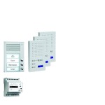 TCS PPAF03-EN/02 audio:pack AP für 3 Wohneinheiten mit Außenstation PAK 3 Klingeltasten + 3 x Freisprecher ISW3030 + Steuergerät BVS20 