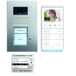 TCS PVU17010-0010 video:pack UP für 1 Wohneinheit mit Außenstation AVU 1 Klingeltaste + 1x Video Freisprecher IVW5111 + Steuergerät VBVS05 