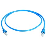 Telegärtner 100008265 Patchkabel S/FTP 6A blau 2 Meter 