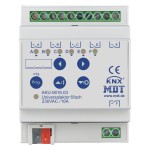 MDT AKU-0616.03 KNX Universalaktor 6-fach 4TE REG 16 A 230 V AC 100 µF 15 EVG 