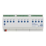 MDT AMS-1216.03 KNX Schaltaktor 12-fach 12TE REG 16 A 230 V AC C-Last mit Strommessung 140 µF 