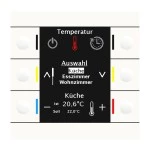 MDT BE-BZS86.01 KNX Bedienzentrale Smart 86 mit Farbdisplay Kunststoff Reinweiß glänzend 