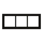 MDT BE-GTR363S.01 KNX Glasrahmen 3-fach für 63 mm Programme Schwarz 