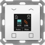 MDT BE-JTA5504.01 KNX Jalousietaster Smart 55 mit Farbdisplay Reinweiß glänzend 