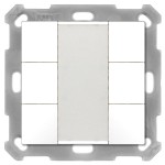 MDT BE-TA5506.02 KNX Taster 55 6-fach Reinweiß matt 