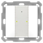 MDT BE-TA55P2.02 KNX Taster Plus 55 2-fach Reinweiß matt 