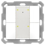 MDT BE-TA55P4.02 KNX Taster Plus 55 4-fach Reinweiß matt 