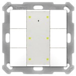 MDT BE-TA55T6.02 KNX Taster Plus TS 55 6-fach Reinweiß matt 