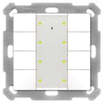 MDT BE-TA55T8.02 KNX Taster Plus TS 55 8-fach Reinweiß matt 