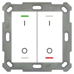 MDT BE-TAL5502.B1 KNX Taster Light 55 2-fach RGBW Reinweiß glänzend Schalten 