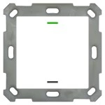 MDT BE-TAL55T1.01 KNX Taster Light 55 1-fach RGBW mit Temperatursensor Reinweiß glänzend Neutral 