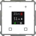 MDT SCN-RTN63S.01 KNX Raumtemperatur-Nebenstelle Smart 63 Studioweiß glänzend 