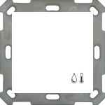MDT SCN-TFS55.01 KNX Raumtemperatur-/Feuchtesensor 55 Reinweiß glänzend 
