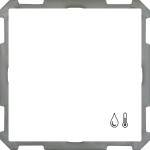MDT SCN-TFS63.01 KNX Raumtemperatur-/Feuchtesensor 63 Studioweiß glänzend 