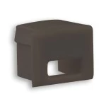 Dotlux 3999 PVC-Endkappe für Profil/Abdeckung DXA2/A schwarz mit Kabeldurchführung 