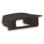 Dotlux 4031 PVC-Endkappe für Profil/Abdeckung DXE8/A schwarz,mit Kabeldurchführung 