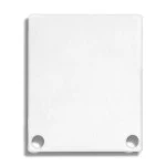 Dotlux 4076 Alu-Endkappe für Profil/Abdeckung DXA4/K + DXE5/K weiß 2 Stück inkl. Schrauben 